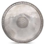 Silver stand title 950 Cyprus, 20th century 4x33 cm. marks of G. Stefanides & Co., circular shape,