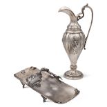 Group of silver objects (2) Italy, 20th century total weight 877 gr. different manufactures,
