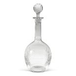 Baccarat, crystal bottle with cap France, 20th century h. 31 cm. brand under the base