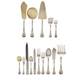 A French silver and vermeil flatware service Paris, early 20th century weight 10909 gr. marks of