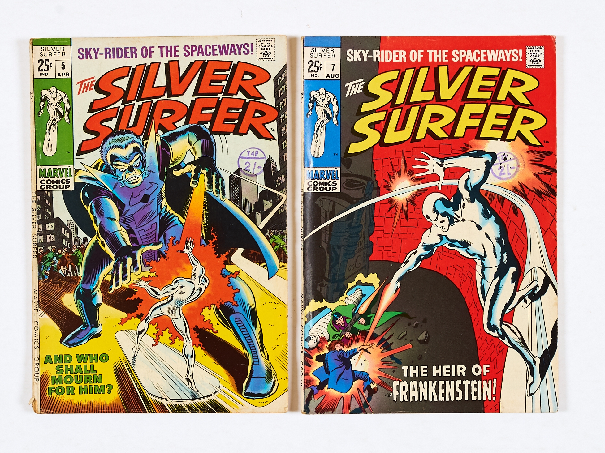 Silver Surfer (1969) 5 [vg], 7 [fn] (2). No Reserve