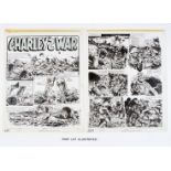 Charley's War: 4 original artworks by Joe Colquhoun from Battle-Action 263 (1979) pgs 2-5