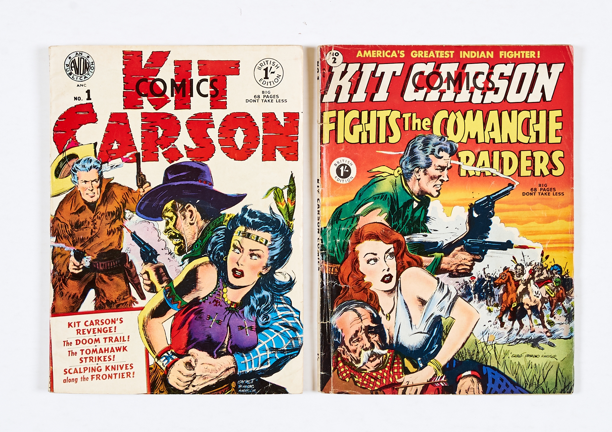 Kit Carson (Thorpe & Porter 1952) 1, 2. Only these two issues were reprinted from the US Avon