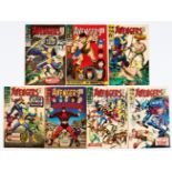 Avengers (1966-68) 34, 38, 40, 42-44, 50. All cents copies. #43 [vg+], balance [fn+/vfn+] (7). No