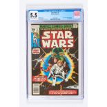 Star Wars 1 (1977) 30c issue. CGC 5.5. Off-white/white pages. No Reserve