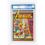 Avengers 99 (1972). CGC NM+ 9.6. Off-white pages. Slight case scuffing above 'Avengers' title. No