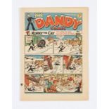 Dandy 108 (1939). Propaganda Xmas issue with Adie and Hermy. Bright cover, cream/light tan pages [