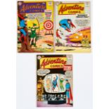 Adventure (1959-60) 258 [vg+], 277 [vg+], 279 small name stamp to cover [fn+]. All cents copies with