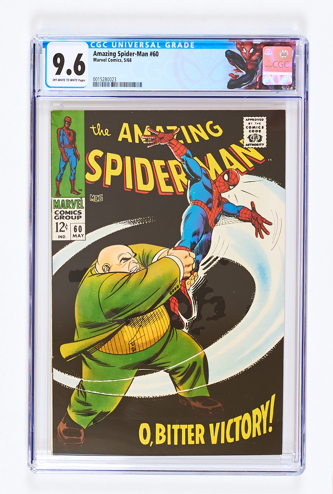 Amazing Spider-Man 60 (1968). CGC 9.6. Off-white to white pages. [NB. The most recent recorded