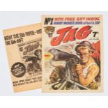 JAG 1 (1968) with No 1 promotional 4-page flyer. The Indestructible Man by Jesus Blasco, Mouse