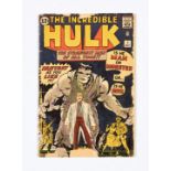 Incredible Hulk 1 (1962). Cents copy. Detached cover with extensive Marvel chipping to right-hand