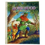 Robin Hood and His Merrie Men original front cover artwork for the book by Dean & Sons (1965).