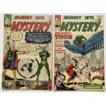 Journey Into Mystery 94 (1963): detached well worn cover with piece out of lower margin [gd]. With