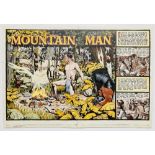 Mountain Man original double page artwork (1956) drawn and painted by Denis McLoughlin from the