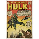 Incredible Hulk 3 (1962). Extensive Marvel chipping to RH cover edge [vg-]. No Reserve