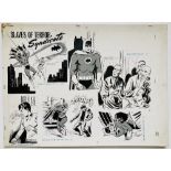 Batman: 'Slaves of Terror Syndicate' original artwork from the Batman Story Book Annual 1966. Indian