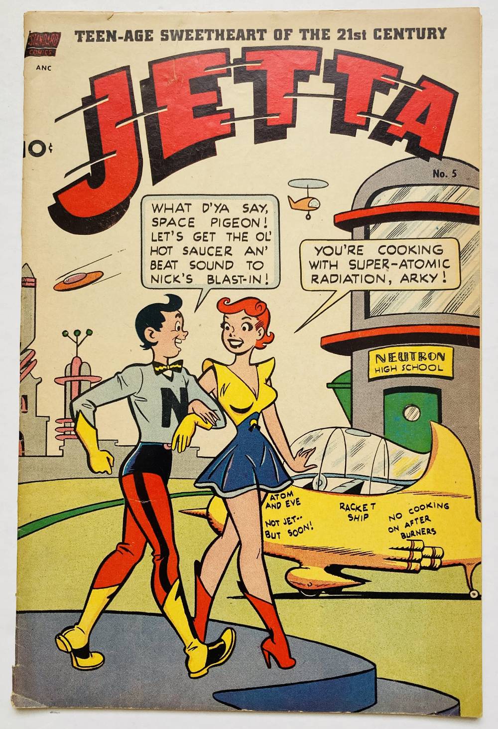 Jetta 5 (1952) ½ ins lower spine split [fn]. No Reserve