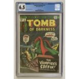 Tomb of Darkness 12 (1975). CGC 6.5. White pages. No Reserve