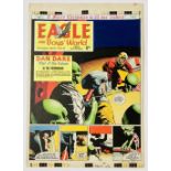Dan Dare original front cover artwork (1969) by Keith Watson for The Eagle Vol: 15, No 52. As