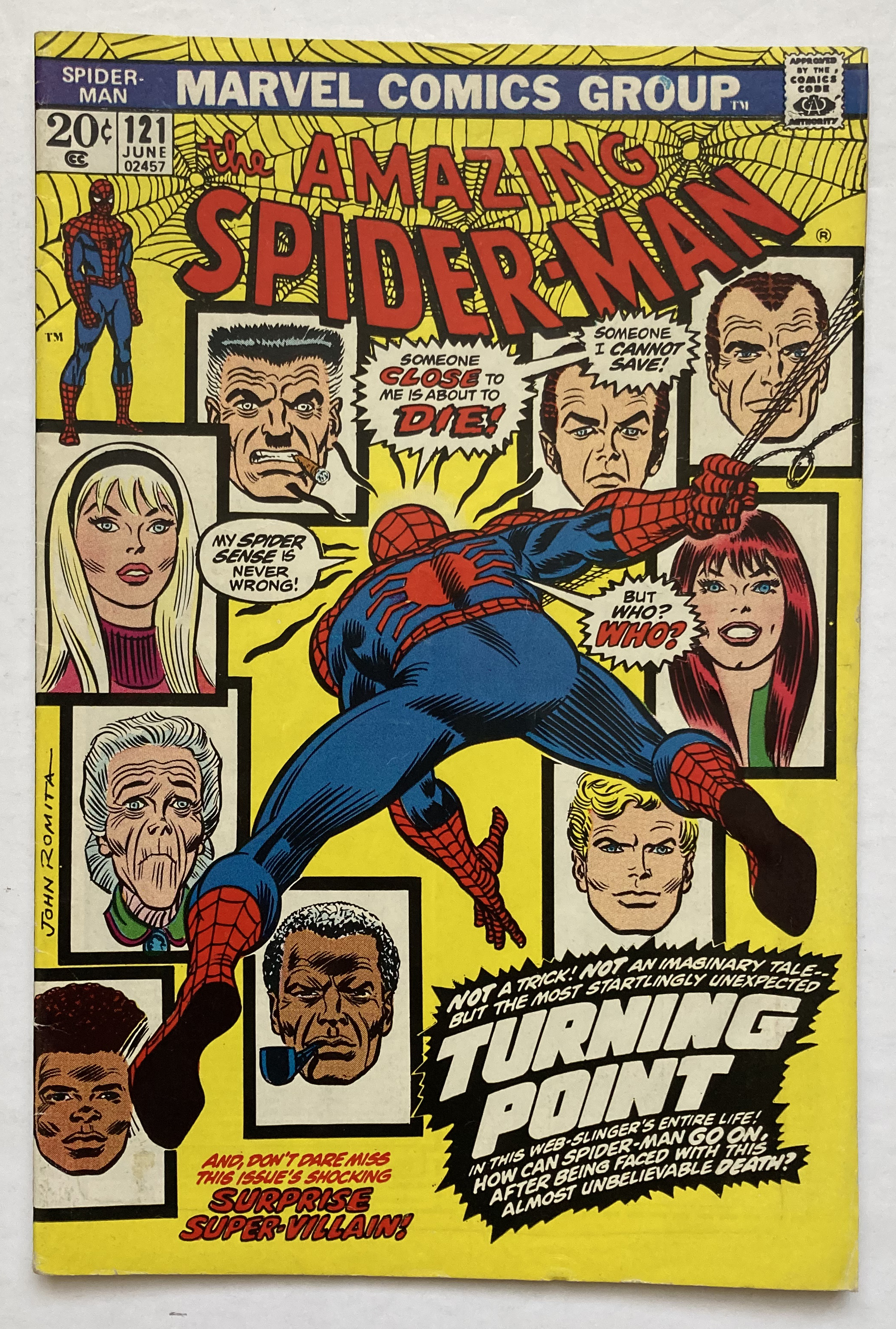 Amazing Spider-Man 121 (1973). Cents copy, light page rippling [vg+]. No Reserve