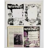 'Batquipment' original two page artwork by John Leeder from the Batman Story Book Annual 1967.