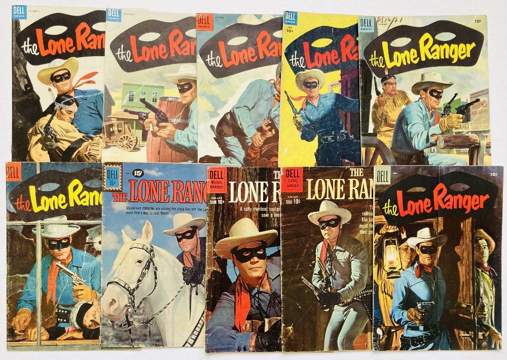 Lone Ranger (1954-60) 75, 77, 78, 80, 82, 83, 85, 134. #75, 77, 78, 80 [fn/fn+], balance [vg-/vg] (
