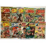Conan (1973-74) 22-26, 28, 31-35, 41, 48, 100, Conan King-Size Annual 2, 6, Giant-Size Conan 1, 2,