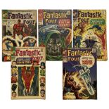 Fantastic Four (1966-67) 54-57, 59. (55-57 very light pence stamps, 59 cents) [vg/vg+] (5). No