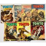Tonto 1-15 (Early 1950s WDL UK reprints). No 1 has 'File copy' stamp to cover [vg+], 2 [gd], 5 [vg],
