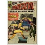 Daredevil 3 (1964). 3 ins cover tear, some moisture stains to rear pages by lower spine [vg-]. No