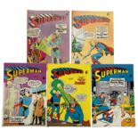 Superman (K.G. Murray 1950s) 112, 114-117 including 1st Lucy Lane, Supergirl meets Tommy Tomorrow