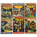 Tomb of Dracula (1972-73) 1-6. All cents copies. #6 moisture rippling to pages [gd+], balance [vg+/