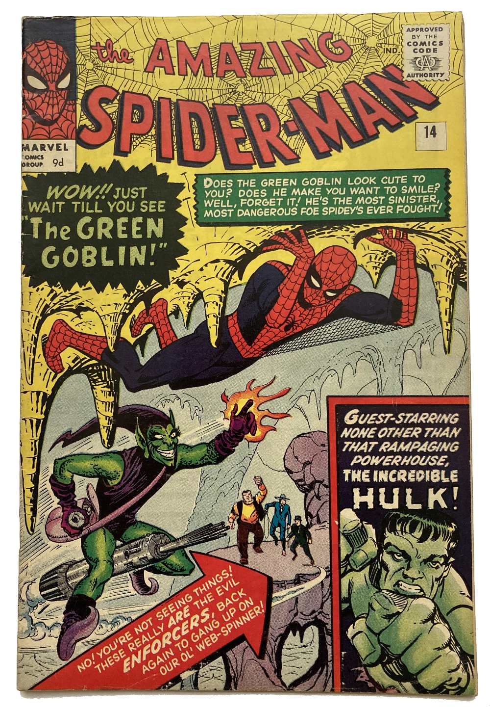 Amazing Spider-Man 14. High cover gloss, light spine wear, no noticeable defects, slight tanning