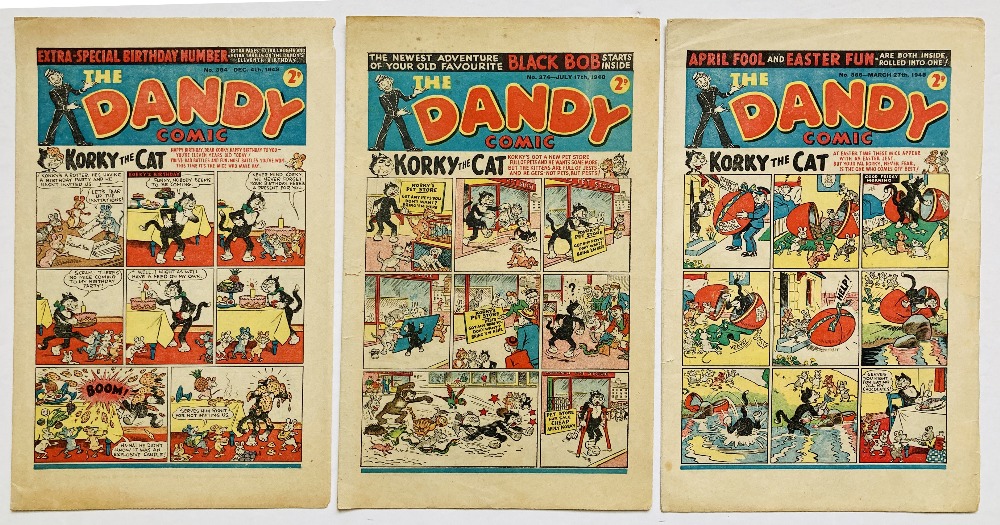 Dandy (1948) 366, 374, 384. 366: scarce April Fool and Easter editions combined [vg+], 374 [vg+],