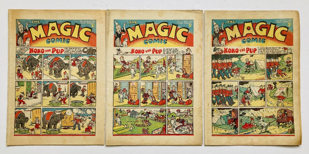 Magic Comic (1939) 6, 7, 8 [vg+/vg/vg-] (3)