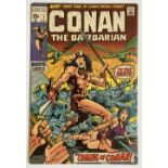 Conan 1 (1970). Cents copy. Very light moisture stains to inside front and inside back cover at
