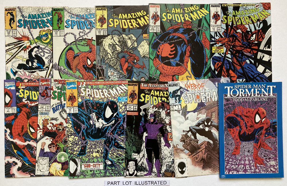 Amazing Spider-Man (1988-90) 299, 301, 303, 304, 317, 319, 320, 324, 338, Spider-Man 13, 26,