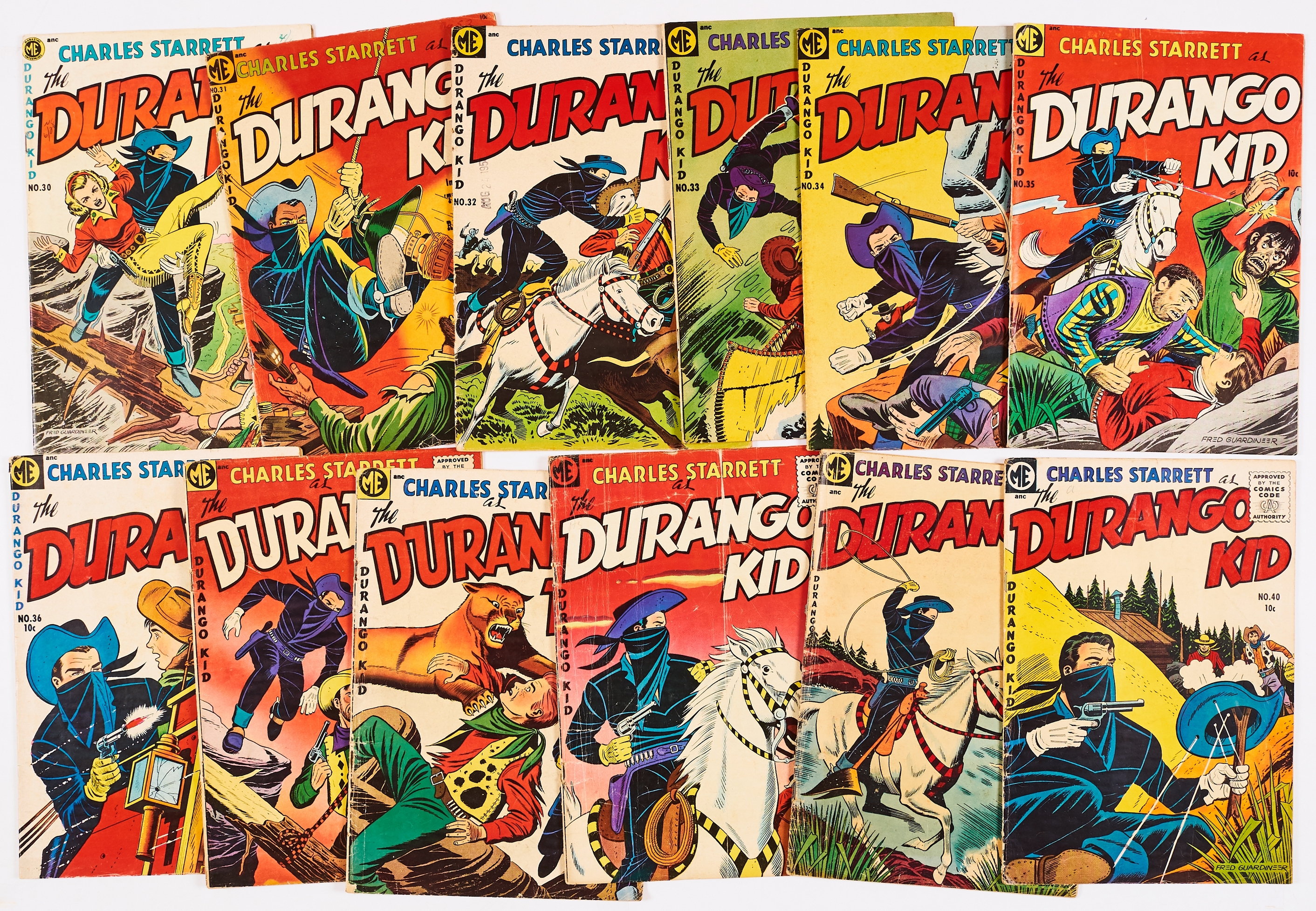 Durango Kid (1954-55) 30-41 final issue. Fred Guardineer art. #39 [gd], balance [vg-/fn] (12). No