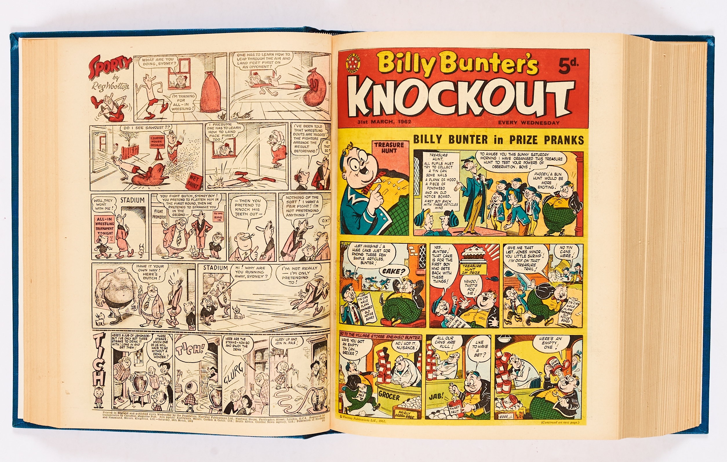 Knockout. Bound volume (1962) 6 Jan-29 Dec with (1963) 5 Jan-16 Feb last issue (prior to - Image 2 of 3