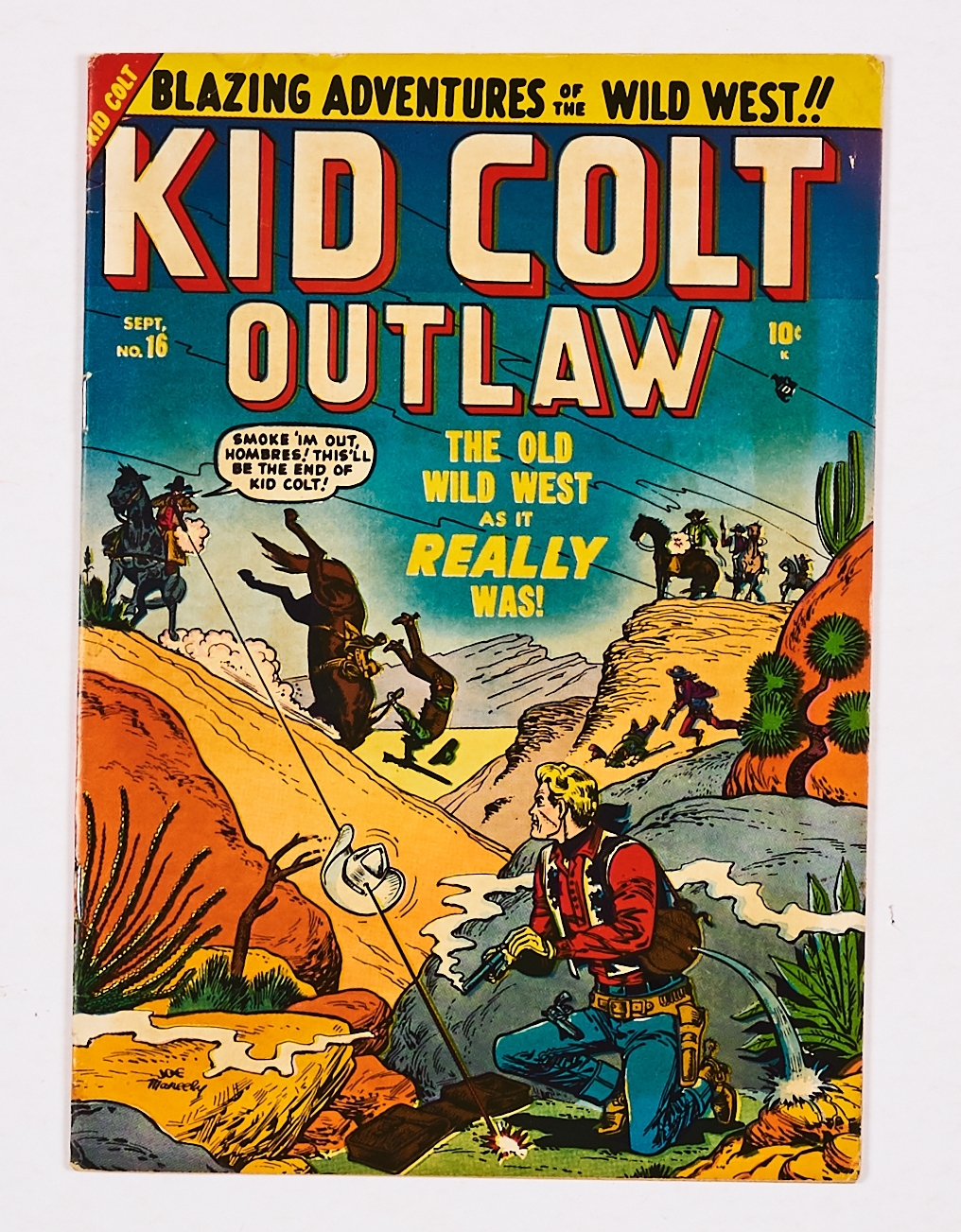 Kid Colt Outlaw 16 (1951). Good cover gloss, light tan pages [fn/vfn]. No Reserve