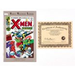 X-Men 1 Marvel Milestone Edition No 912 of 2000 signed by Jack Kirby with Dynamic Forces certificate