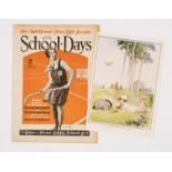 School-Days No 71 (1930) with free gift 'What Christopher Robin does in the mornings' colour plate
