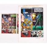 Rogue Trooper original artwork drawn, painted and signed by Ron Smith from 2000AD prog 790, pg 20, 4