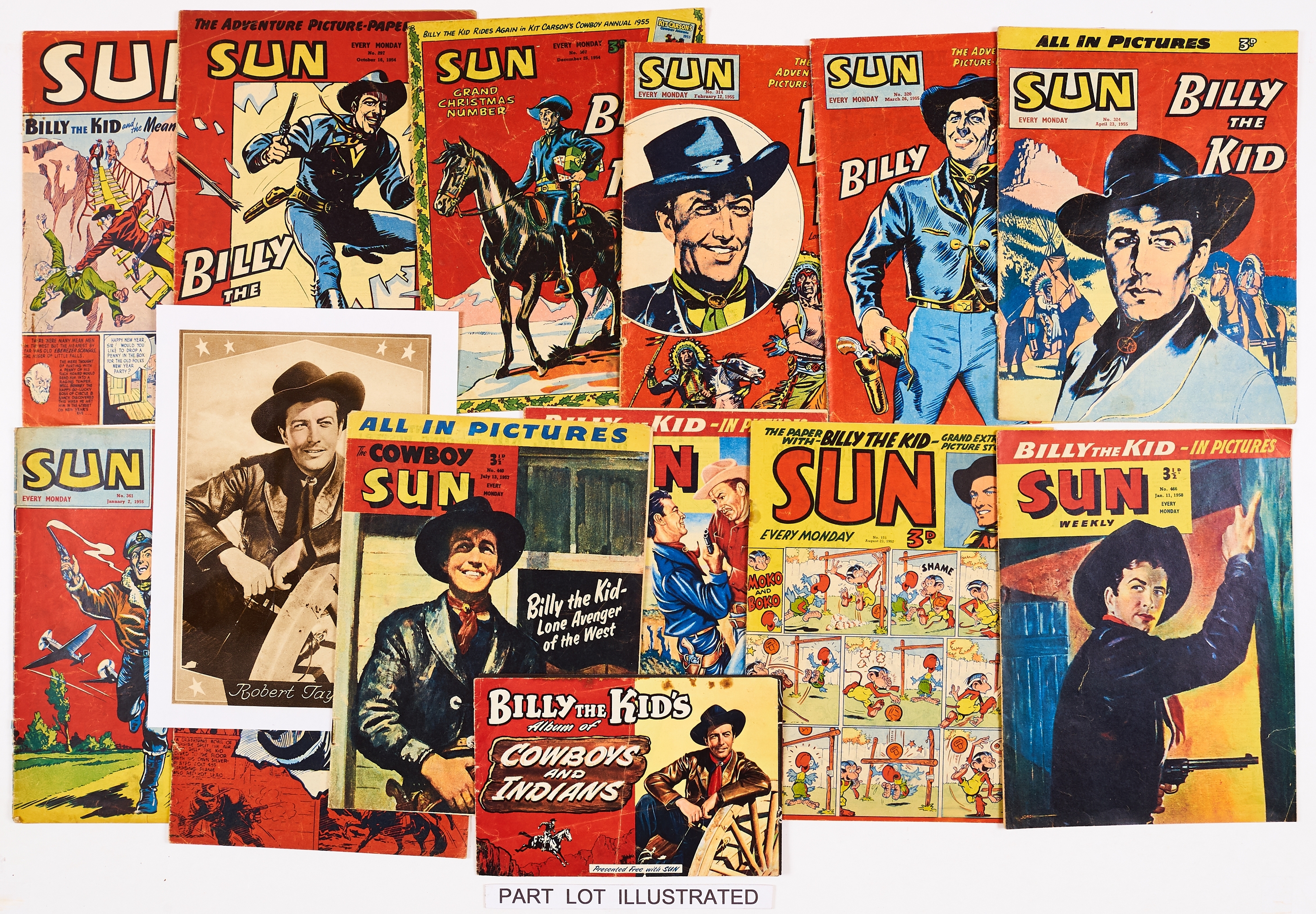 Sun (1952-59) 26 issues between 182-469 including 307 (Xmas 1954) and Sept 5 1959 with free gift