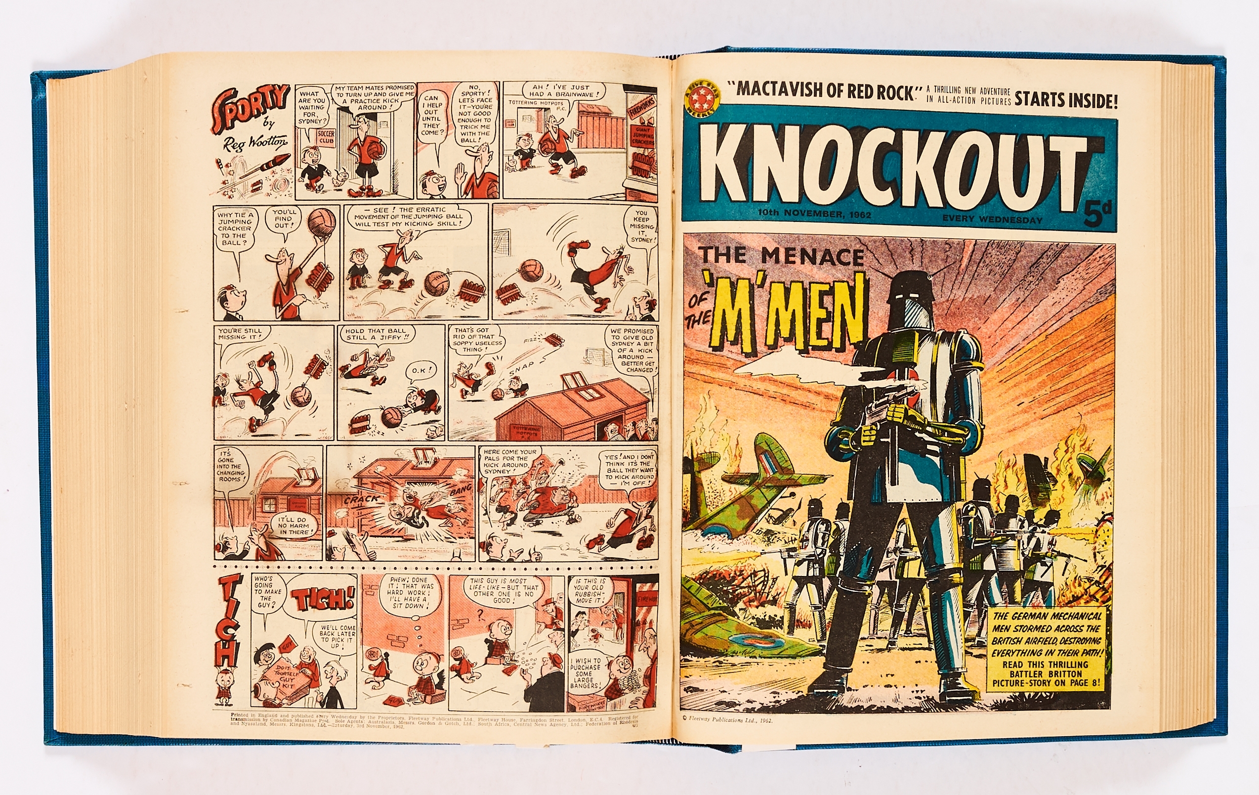 Knockout. Bound volume (1962) 6 Jan-29 Dec with (1963) 5 Jan-16 Feb last issue (prior to