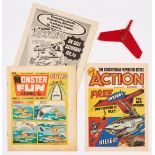 Action No 1 (1976). With free gift Red Arrow. With Monster Fun No 35 showing centre four pg ad for