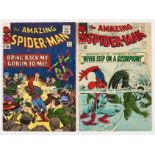 Amazing Spider-Man (1965) 27, 29. Both cents copies. #27 [vg], #29 no lower staple [vg+] (2). No