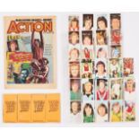 Action No 3 (28 Feb 1976). With free gift Soccer Super Stars of Britain complete set 1-64 with