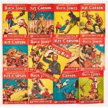 Cowboy Comics (1951-52) 51-63. Starring Buck Jones, The Cisco Kid and Kit Carson. Bright covers with
