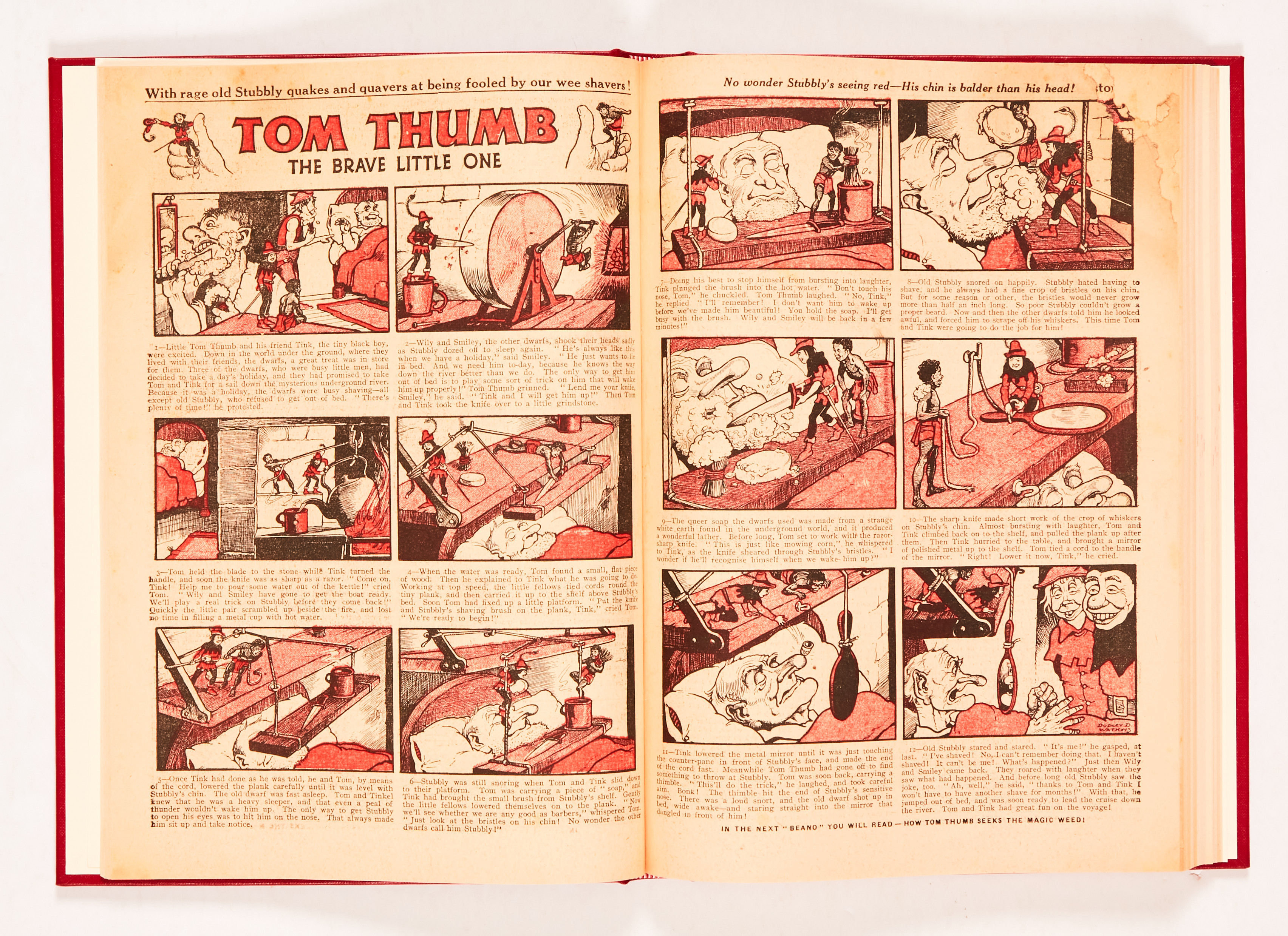 Beano (1947) 301-325. Complete year in bound volume. First Wavy Davy and his Navy by Dudley Watkins; - Image 3 of 3